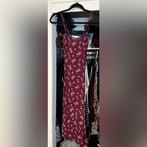 Rewind Plum Floral Dress